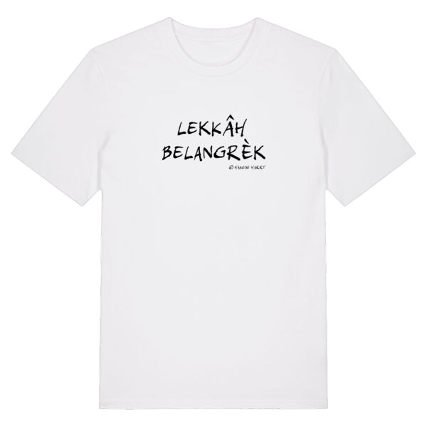 T-Shirt Lekkah Belangrek Zwart Unisex Thumbnail