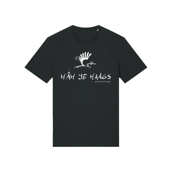 T-Shirt HÂH je Haags! Black Unisex Thumbnail