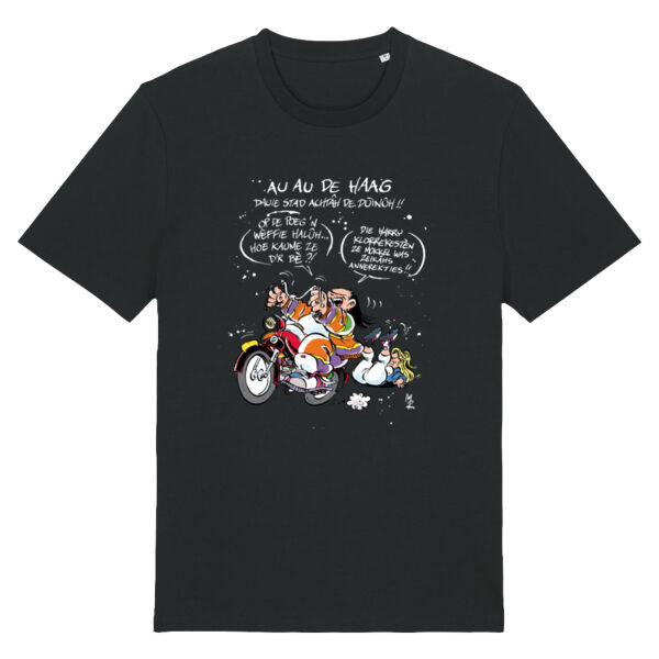 T-Shirt Los op de poeg Zwart Unisex Thumbnail